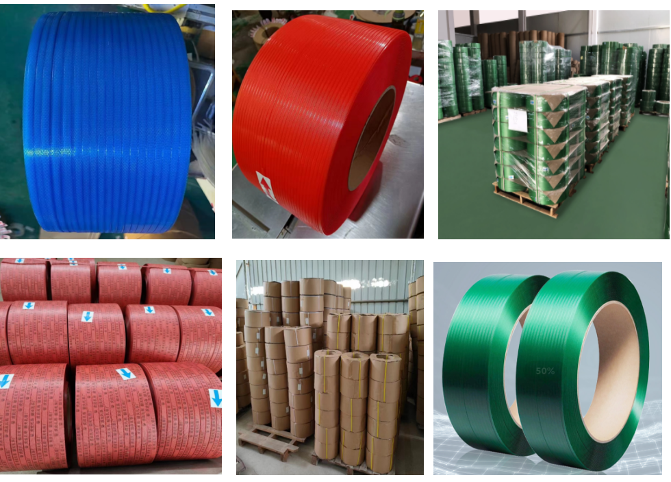 High-speed PET strapping automatic 12mm PET packaging strap for manual strapping tools