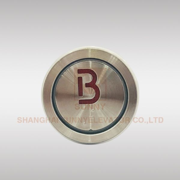 Passenger Elevator Push Button Size 36mm Stainless Steel With Braille