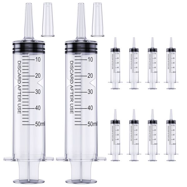 50ml Liquid Pet Measuring Disposable Plastic Syringe