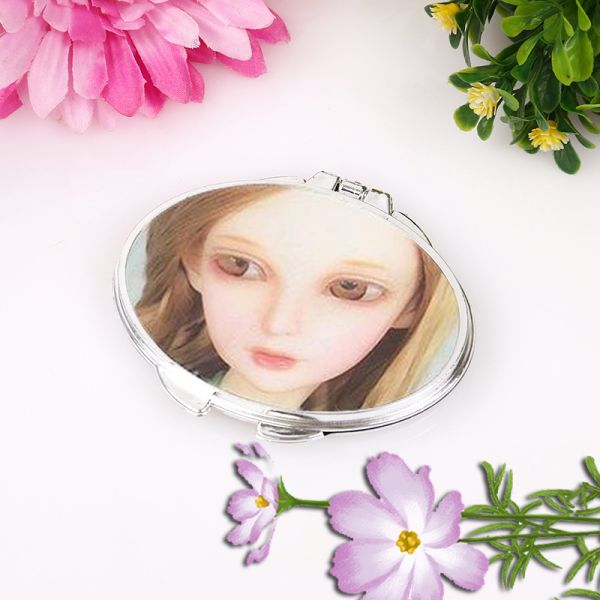 Portable Compact Vanity Mini Make Up Mirror for Convenient Dressing and Makeup