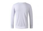 Anti - UV Soft Cotton Men's T - Shirts Crewneck Long Sleeve S - 3XL Size Tee