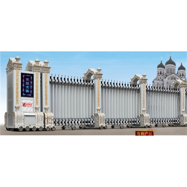Electric Stainless Steel Automatic Retractable Door Folding Gate