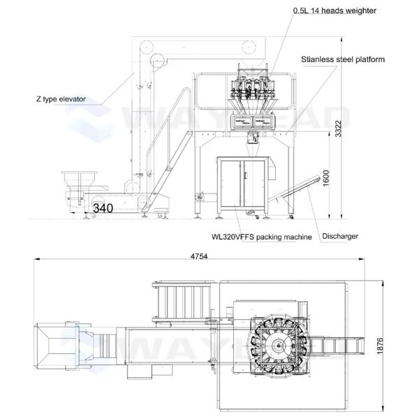 Vertical Form Fill Seal Machine With 15-70 Bags / Min Speed ​​and Electric Packaging Machine