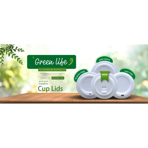 Bio-Disposable Compostable Coffee Cup Lids By Sugarcane Bagasse