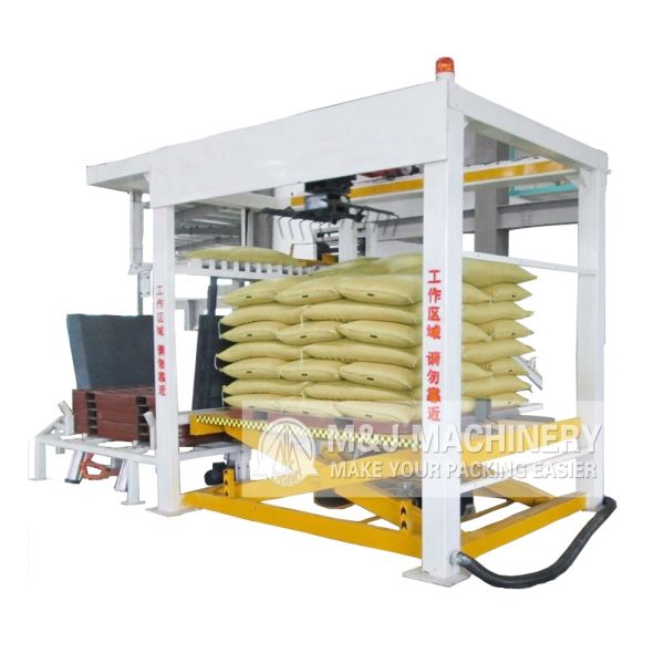 1200KG Foil Packaging Type Automatic Cement Bag High Level Palletizer Robot Machine