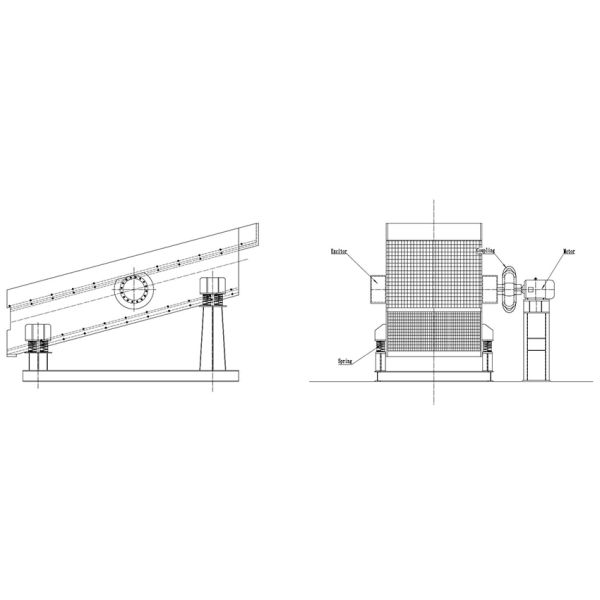 Single Layer 11kw 845rpm Circular Vibrating Screen