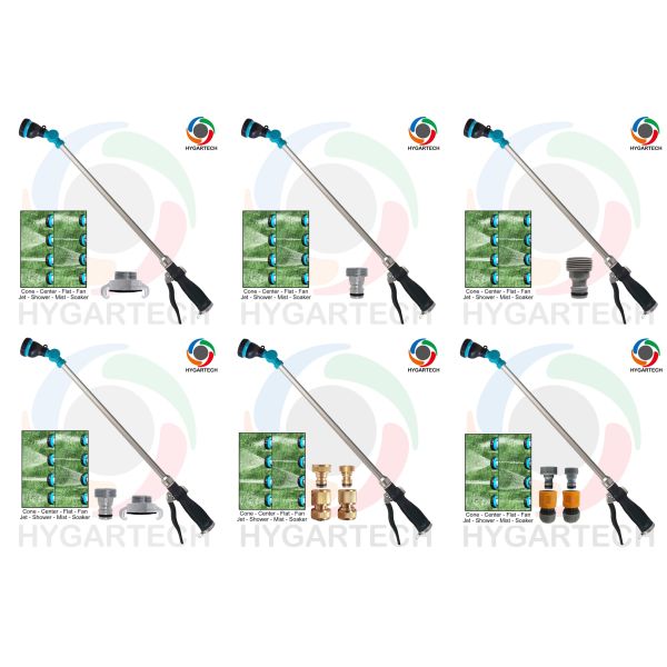 Trigger Control 8 Modes Hose Spray Wand W/ Swivel Head