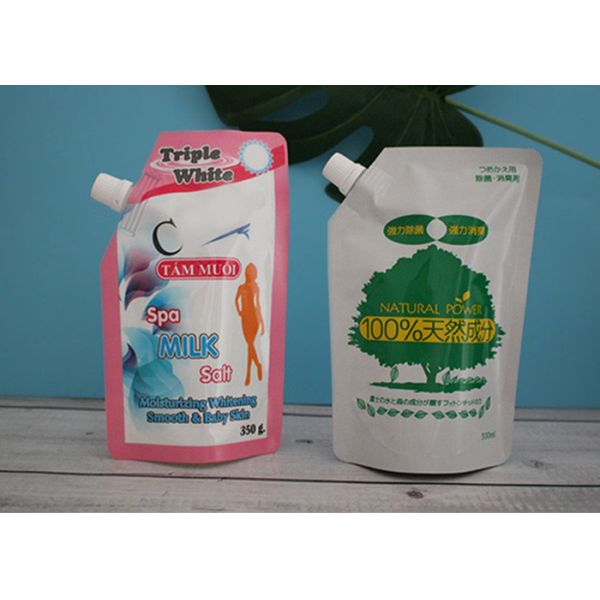 Leak Proof Laundry Detergent Liquid Spout Pouch Custom Built / Spout Top Doypack