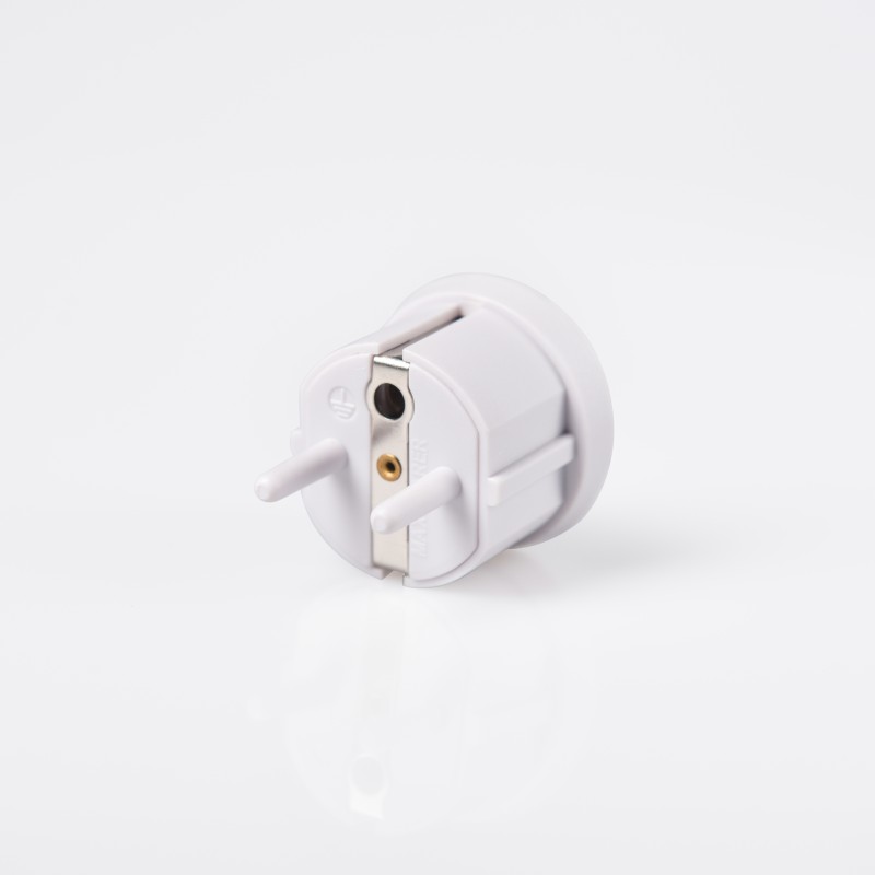 Drop Shipping Adapter Grounding Splitter Plug White EU Plug CE Certified for Auto Testing Machine