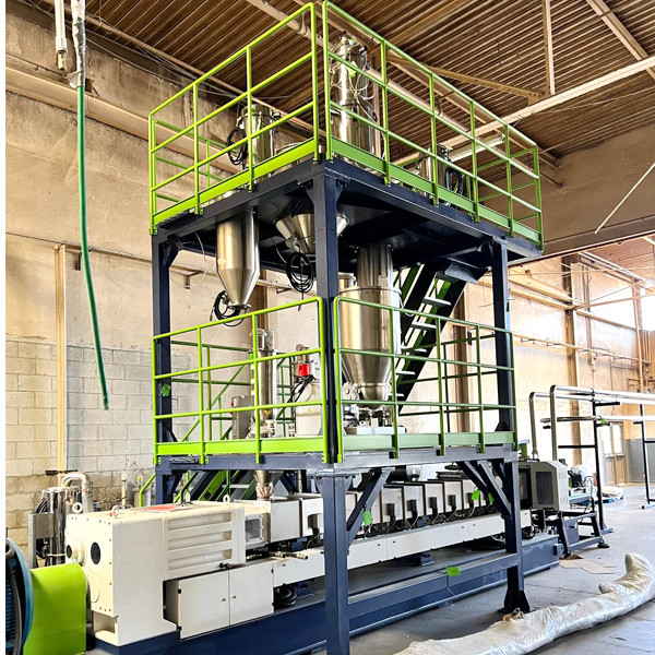 Twin Screw Extruder Machine Low Noise Compounding Extruder Machine