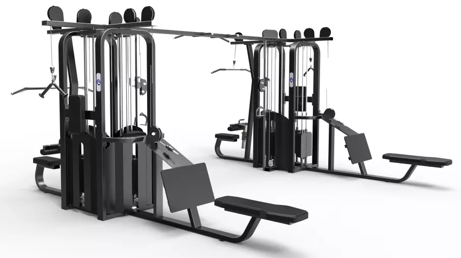 Factory Price 5 Station Multi-Function Gym Trainer Equipment Custom Logo Strength Machine Training Commercial Steel Chest Bodybuilding
