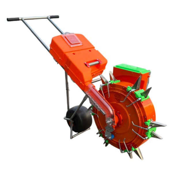 Close-up view of the 12-nozzle adjustable plate mechanism