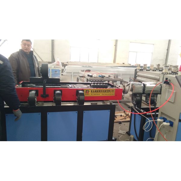 High Speed HDPE Single Wall Corrugated Pipe Production Line For Cable Protection