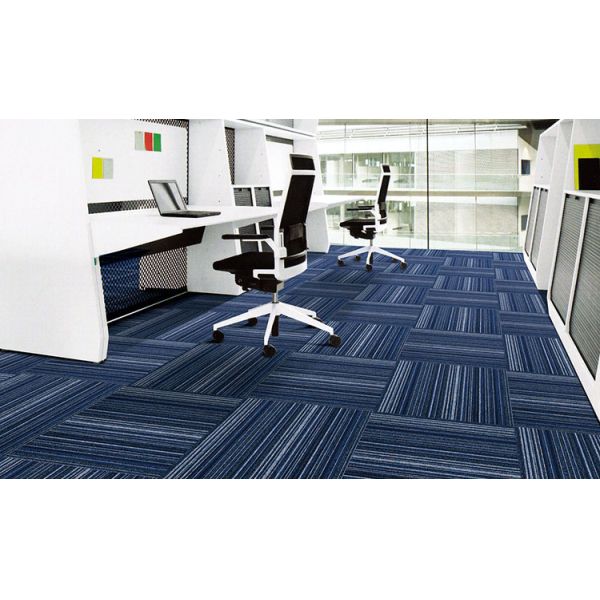 Commercial Office Carpet Flooring Level Loop Pattern Asphalt Backing