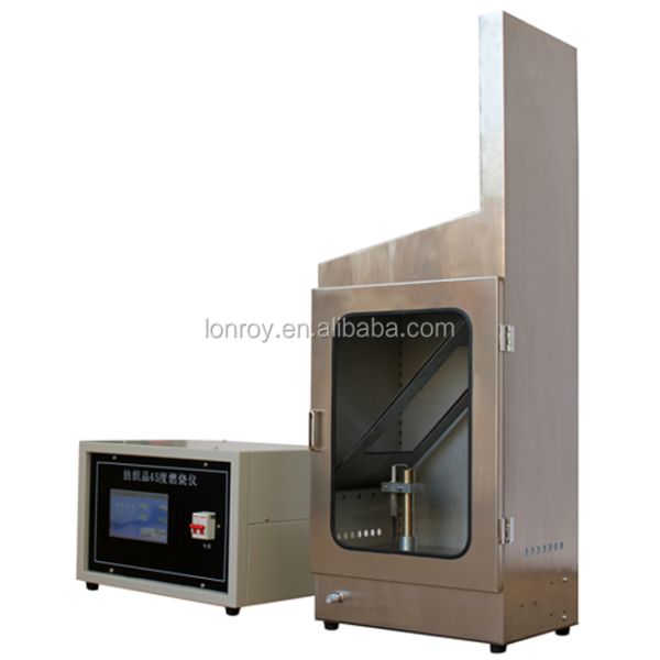 45 Degree Textile Fabric Combustion Flammability Testing Equipment Machine Flammability Tester