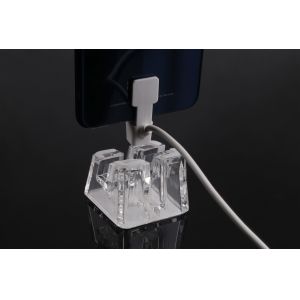 COMER tablets acrylic Desktop shelves with alarm system and charging