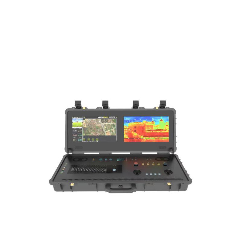 Smart Dual Screen Remote Controller Drone Ground Station Large UAS GCS System VTOL UAV Metal