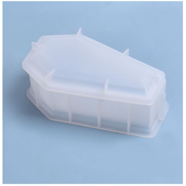 DIY crystal dropper mold, three-dimensional small coffin storage box, creative handmade silicone mold