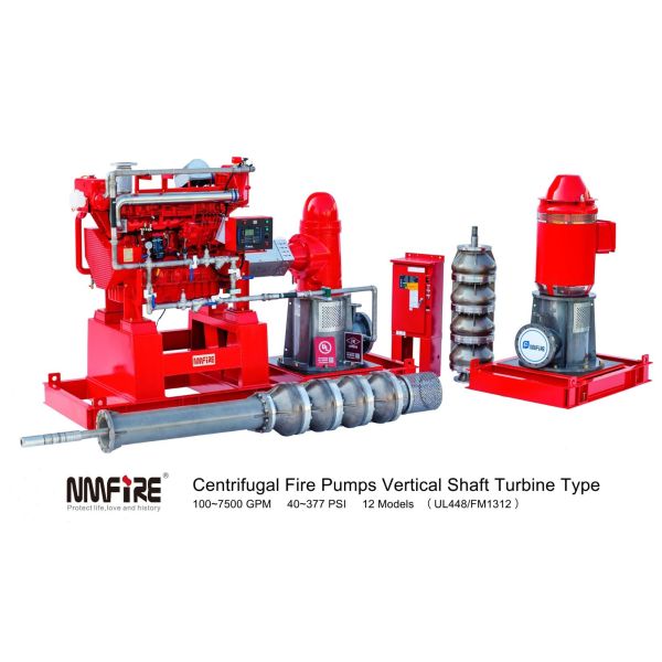 60HZ Electric Motor Driven Vertical Turbine Fire Pump 400GPM 227PSI