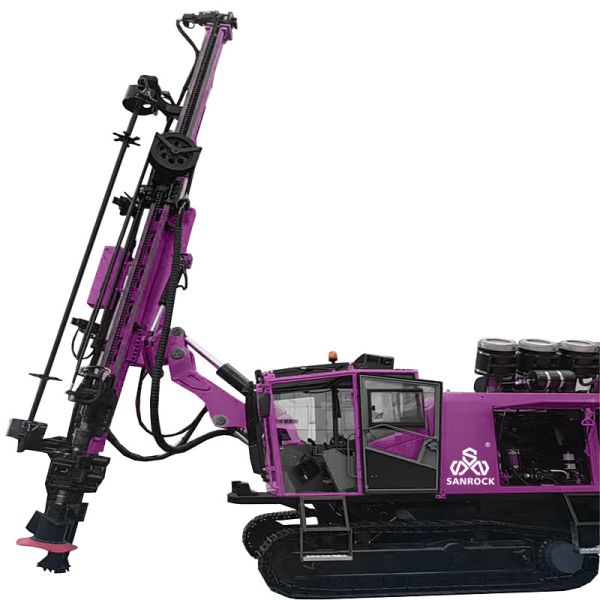 Hard Rock Borehole Drilling Equipment Depth 36m Mining Drilling Machine Crawler DTH Drilling Rig