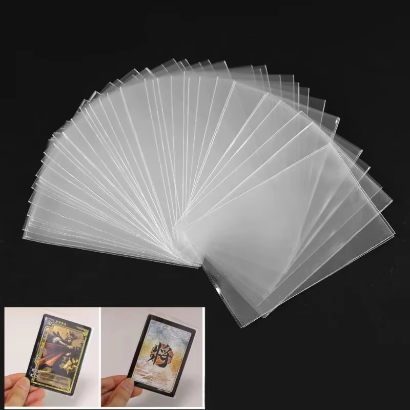 Wholesale Customizable Durable Clear Plastic PP Games Holographic Protective Case Card Sleeves