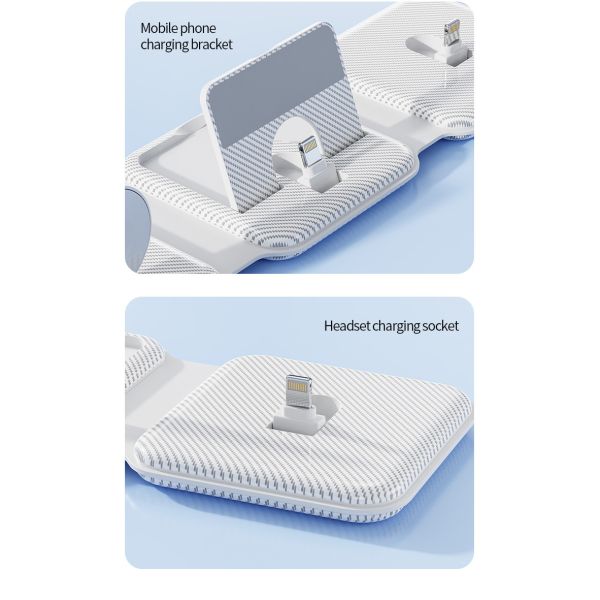 Foldable Magnetic 3 In One Wireless Charger Vertical Fast Speed