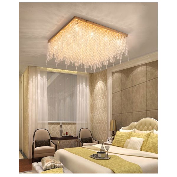 Crystal Chain Ceiling Lights New Lampara Techo for Home Decor guzhen lighting(WH-CA-107)