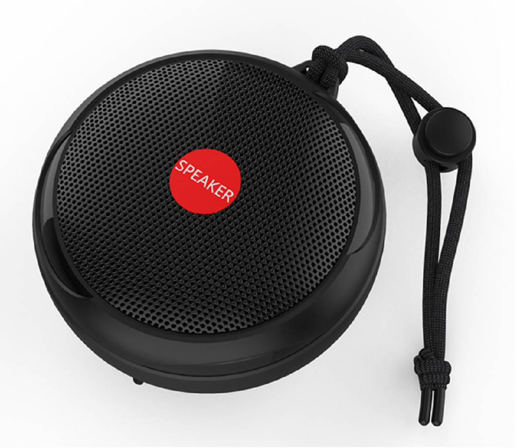 Portable Bluetooth 5.3 Speaker With IPX7 Waterproofing 52mm Driver 3W Output Type-C Fast Charge Speaker Black / Red / Blue / Green
