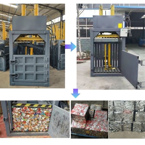 Customized Scrap Metal Aluminum Drum Packaging Machine with Computerized Control Panel