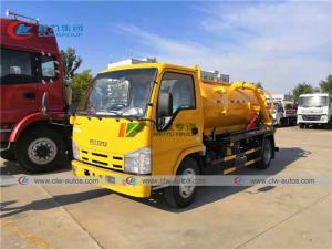 China ISUZU 100P Diesel Engine 3000L 3m3 Vacuum Suction Truck on sale