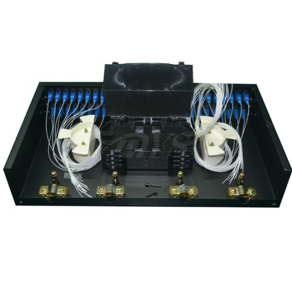 19'' or 23'' rack mount 2U 48 Core ODF fiber optic patch panel