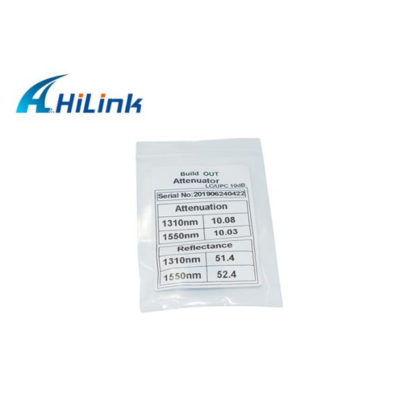 Attenuator LC UPC 10dB Fiber Optic Wdm , Simplex Mode Fiber Optic LC Attenuator