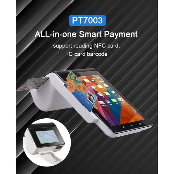 Portable Android 9.0 Smartphone POS System Machine Dual Screen