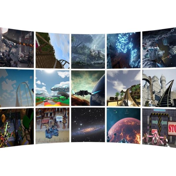 Indoor Flying Simulator Virtual Reality Slide Cinema With Touch Screen