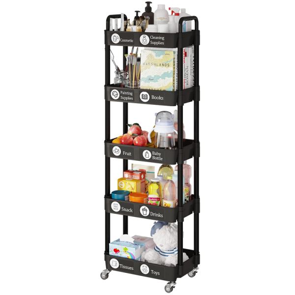 Multi-Layer Rotatable Fruit Vegetable Storage Rack Household Storage Holder Kitchen Organizer Floor Type
