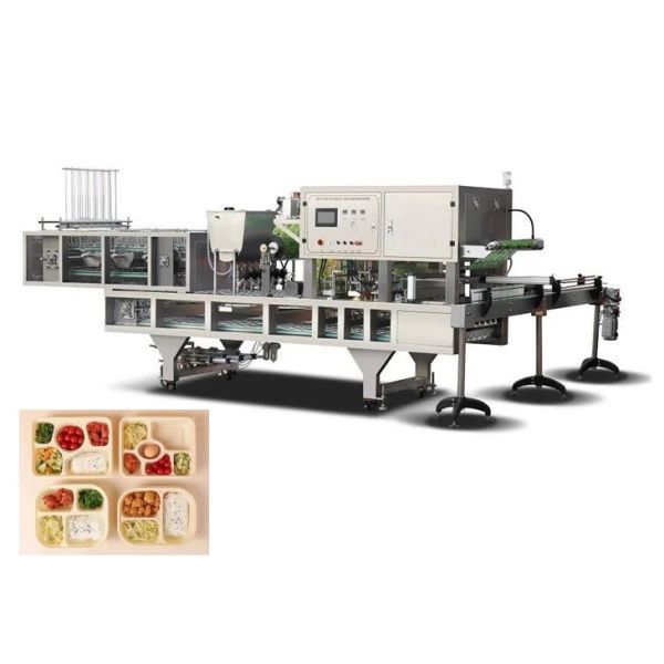 Egg Meal Tray Sealing Machine Wrapping Bench Top Tray Sealer
