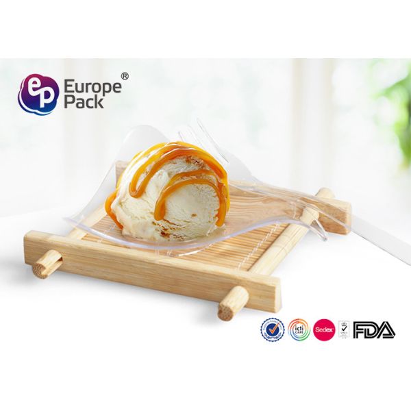 BPA Free Disposable Clear Plastic Bowls Dessert Triangle Container