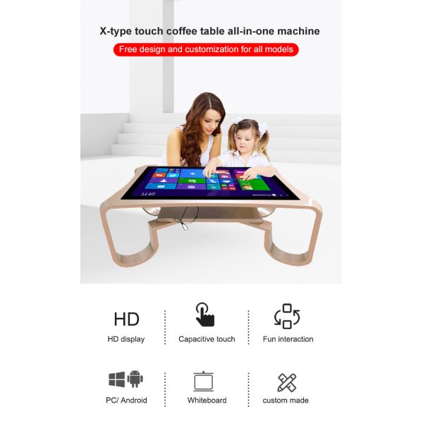 43 Inch Touch Table Windows touch Screen Coffee Table Online Shopping Mall LCD Advertising Display Digital Screen