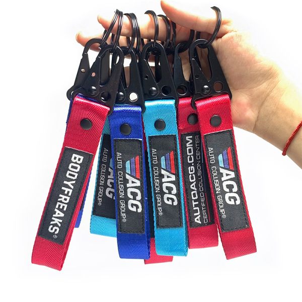 Custom silkscreen printed logo lanyard neck straps perfect for keychains.