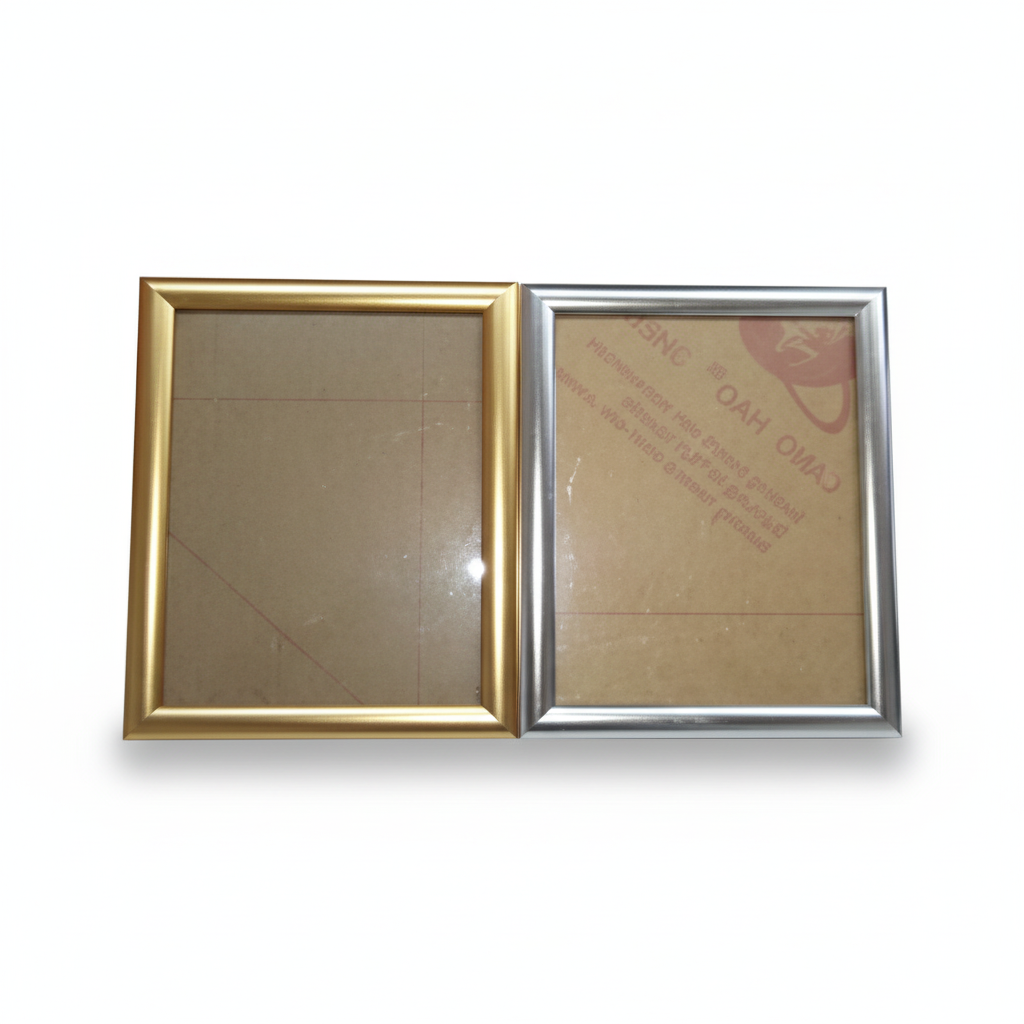 Art Deco aluminum frame mirror showing detailed construction and finish