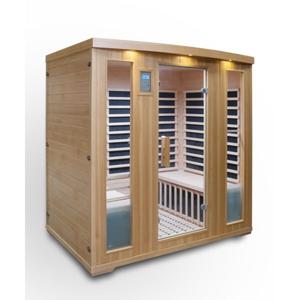 Hemlock Computer Controlled Sauna Computer Control Panel Classic 3 Person Detox Humidity Mode Family Top Selling Infrared Far