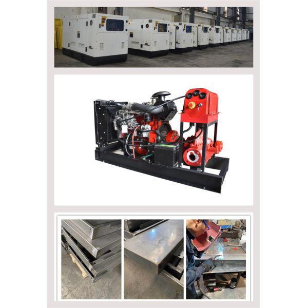Single Stage 6 Inch 310KW Generator Powered Water Pump