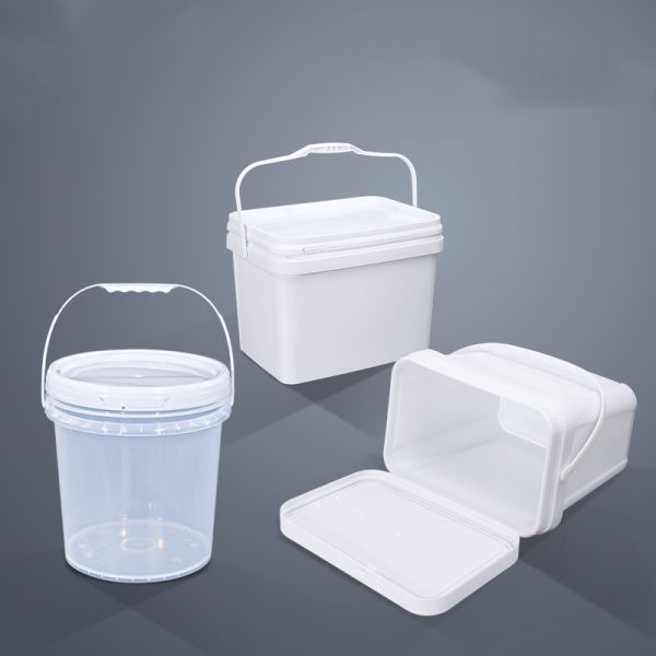 Eco-Friendly 3.5L 5L 6L 10L 20L Square Plastic Buckets With Handle for Tools Storage