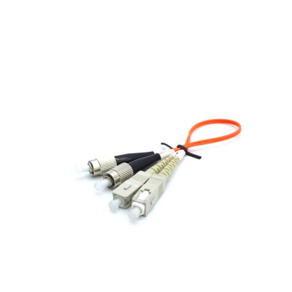 Duplex MM LC-FC Fiber Optic Patch Cord Optical Cable LSZH FTTH Patch Cord