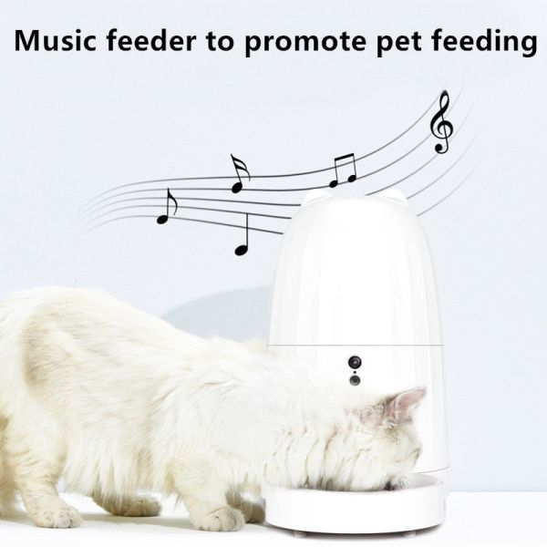 Timing Quantitative Intelligent Automatic Pet Feeder Remote Video Control For Dog Cat