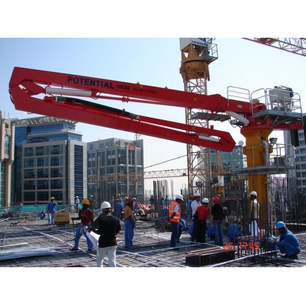CE Placing Boom Concrete Stationary Customized Height 0～48℃ Working Temperature