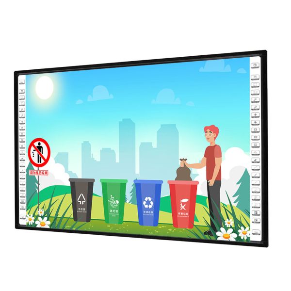 Interactive Whiteboard With Infrared Touch Technology IR 10 Touch Point Educational Equipment Whiteboard