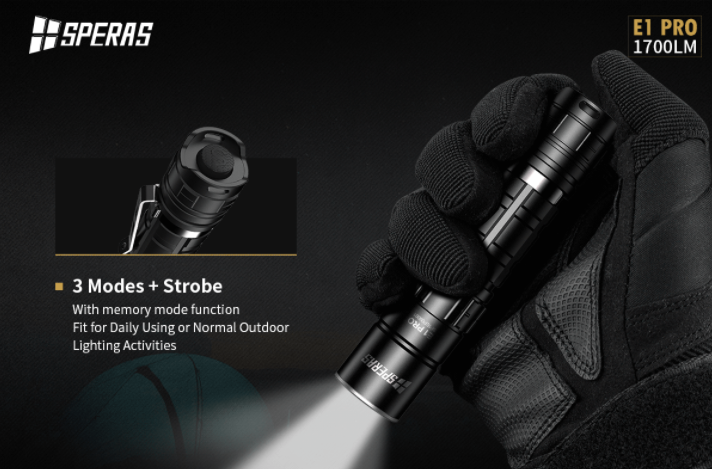 1700 Lumens LIMINUS SST40 LED EDC Pocket Flashlight