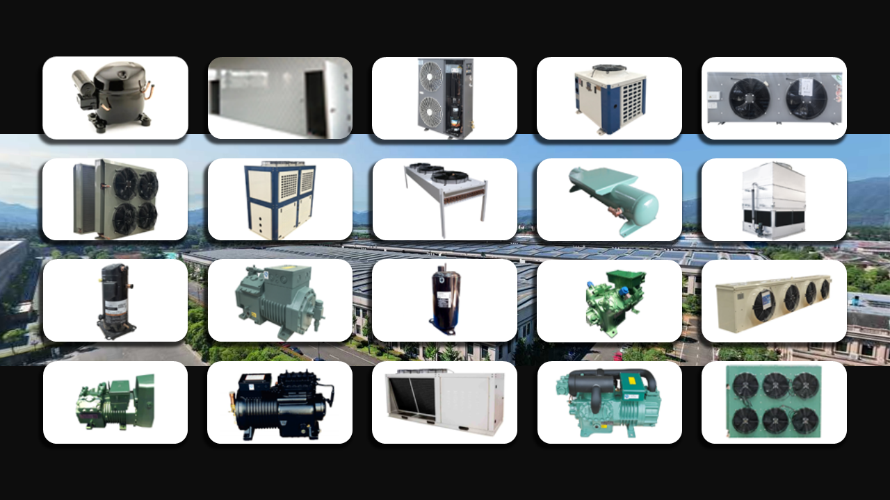 2 Coil Rows Freezer Room Condensing Unit Optimal Cooling Performance with and Bracket Included