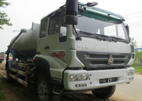 12000L Sewage Sucking Truck With Vacuum Pump , Sewer Cleaning Truck